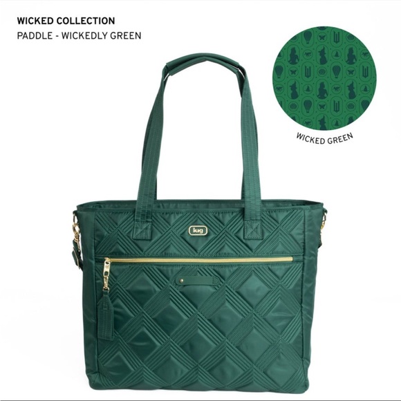 Lug Wicked x Lug Paddle Carry-All Tote Wickedly Green - Picture 1 of 5